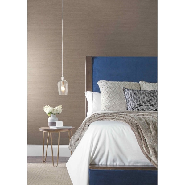 York Wallcoverings Sisal Grasscloth Brown Wallpaper - MW9270