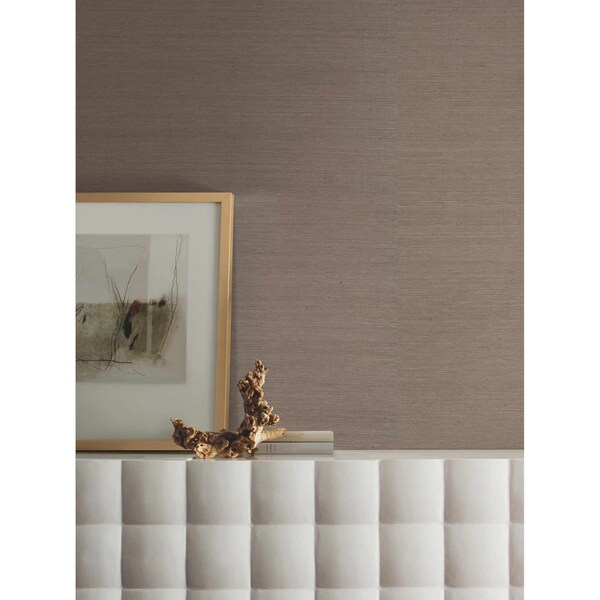 York Wallcoverings Sisal Grasscloth Brown Wallpaper - MW9270