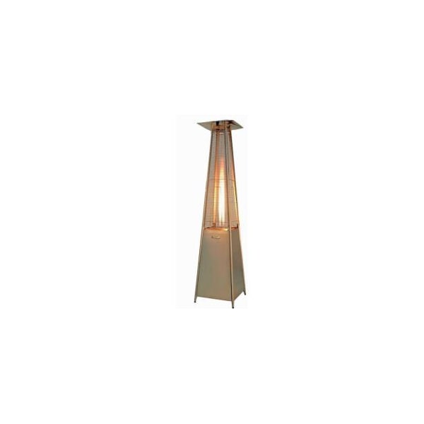 Hiland Quartz Glass Tube Patio Heater, 40000 BTU, Propane, Stainless Steel - HLDS01-GTSS
