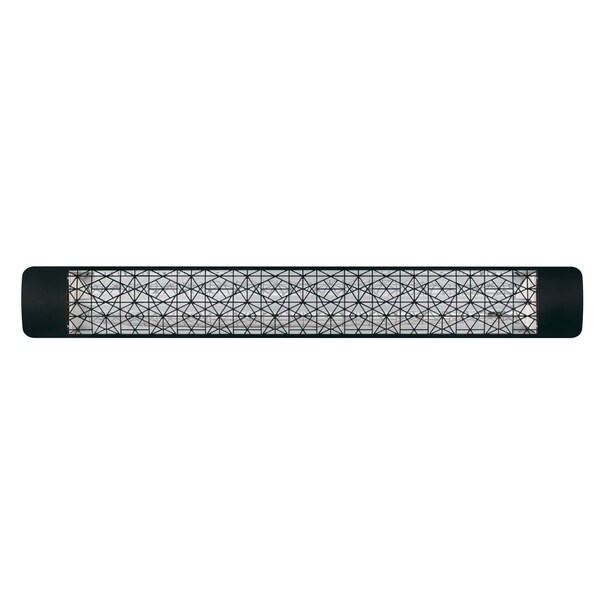 Eurofase 304 SS 61in Single Element 3000W 277V Heater, Black, Astra Decor Plate - EF30277B4
