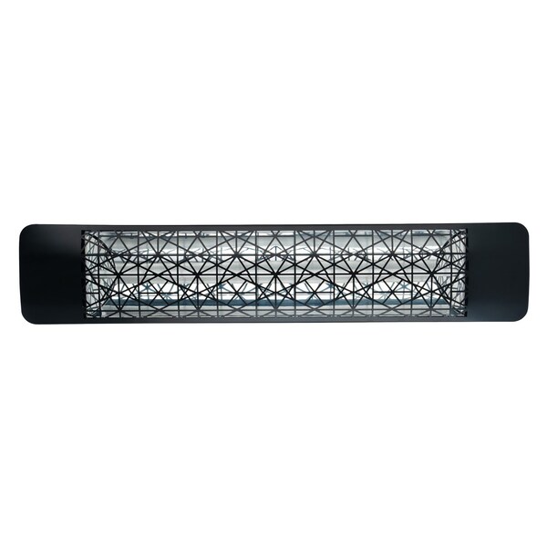 Eurofase 304 SS 39in Single Element 2000W 277V Heater, Black, Astra Decor Plate - EF20277B4