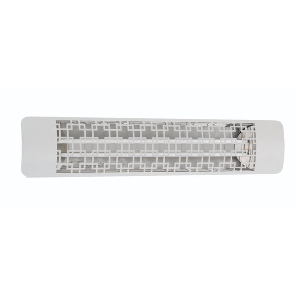 Eurofase SS 39in Dual Element 4000W 240V Heater, White, Brix Decor Plate - EF40240W5