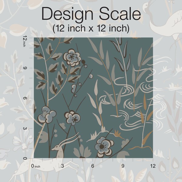 York Wallcoverings Aspen Teal and Brown Wallpaper - LL4786