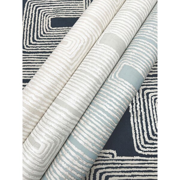 York Wallcoverings Zulu Thread Neutral and Pearl Wallpaper - AG2036