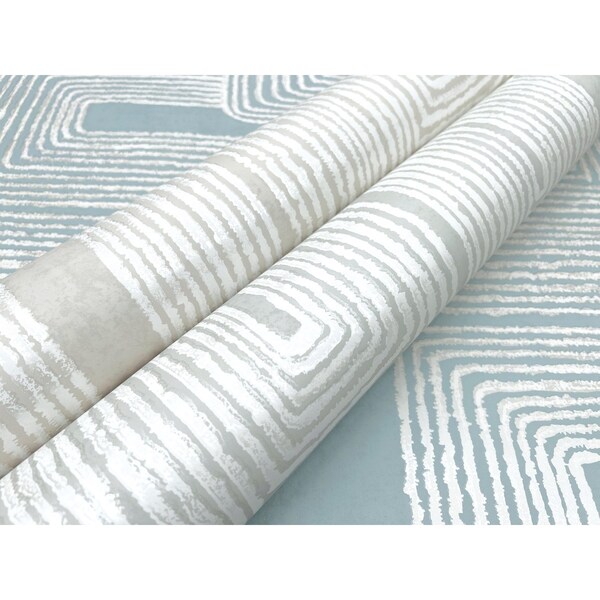 York Wallcoverings Zulu Thread Neutral and Pearl Wallpaper - AG2036