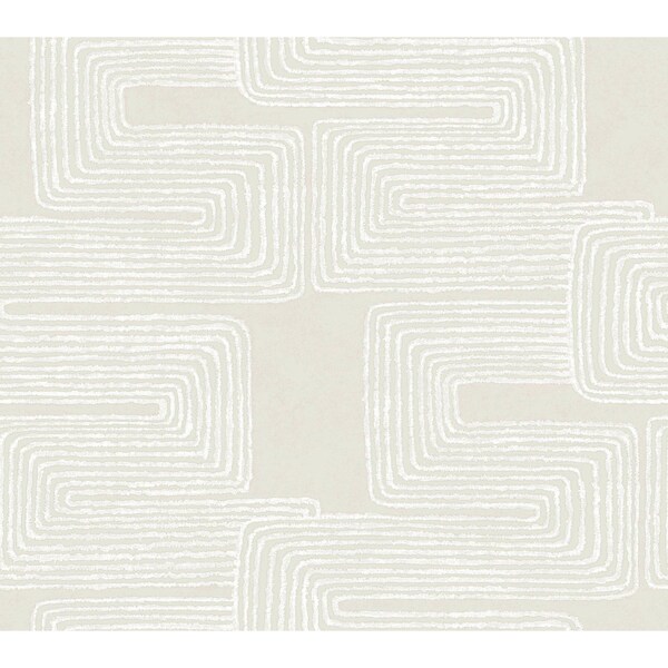 York Wallcoverings Zulu Thread Neutral and Pearl Wallpaper - AG2036