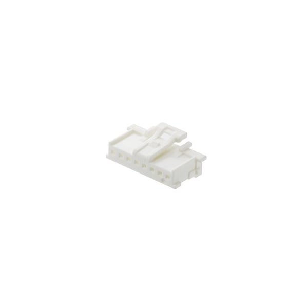Conector de placa Molex, 2 contactos, 1 fila, hembra, paso de 0.079 pulgadas, terminal de engarce, con seguro, azul - 513820204