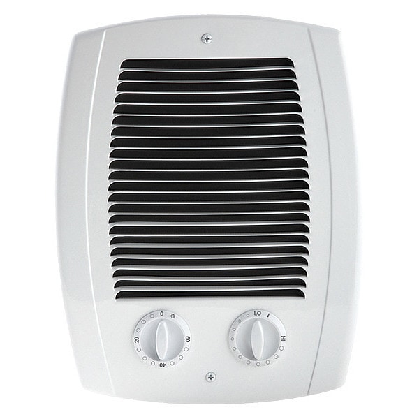 Cadet Recessed Electric Wall-Mount Heater, Recessed, 1000W W, 120/208/240V AC, White - CBC103TW