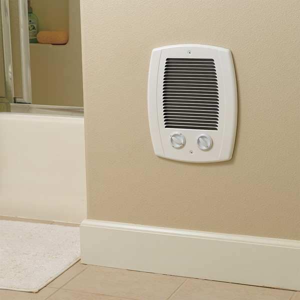 Cadet Recessed Electric Wall-Mount Heater, Recessed, 1000W W, 120/208/240V AC, White - CBC103TW
