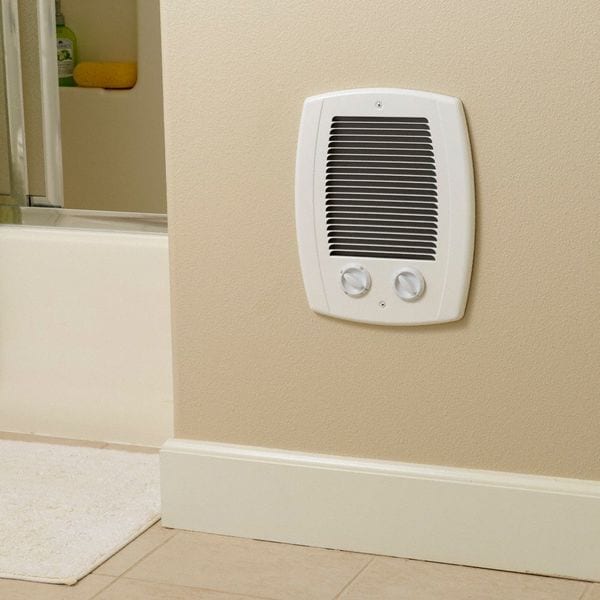Cadet Recessed Electric Wall-Mount Heater, Recessed, 1000W W, 120/208/240V AC, White - CBC103TW