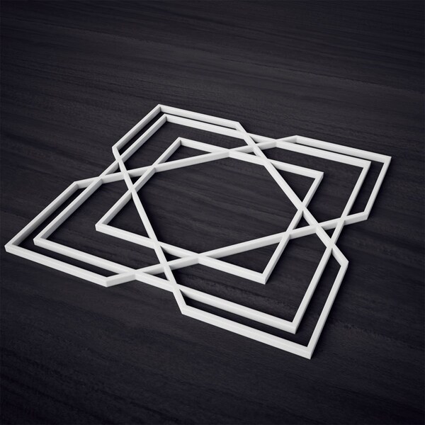 Ekena Millwork Medium Lakewood Decorative Fretwork Wall Panels in Architectural PVC, 15 3/8"W x 15 3/8"H x 3/8"T - WALP16X16LWD