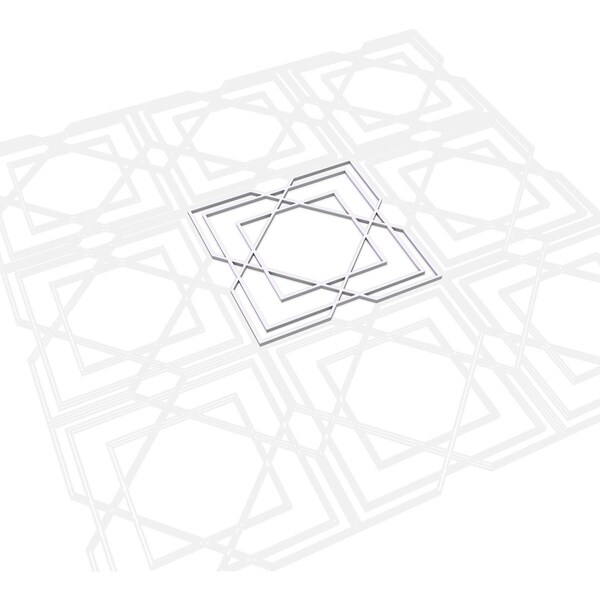 Ekena Millwork Medium Lakewood Decorative Fretwork Wall Panels in Architectural PVC, 15 3/8"W x 15 3/8"H x 3/8"T - WALP16X16LWD