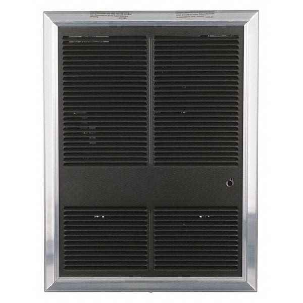 Markel Products Recessed Electric Wall-Mount Heater, Recessed or Surface, 2250/3000 W, 208/240V AC, Brown/Aluminum - HF3325TD-RP