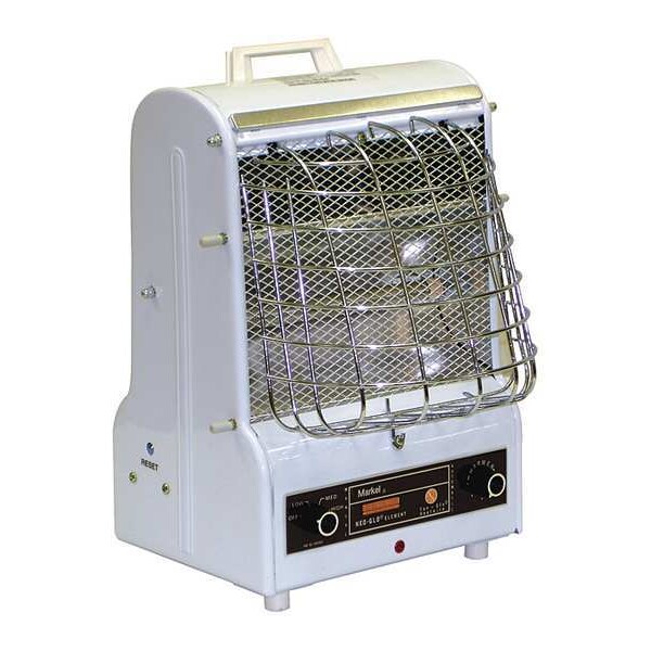Markel Products Portable Electric Jobsite & Garage Heater, 1500/900/600, 120V AC, 1 Phase, 5120 BtuH - 198-TMC