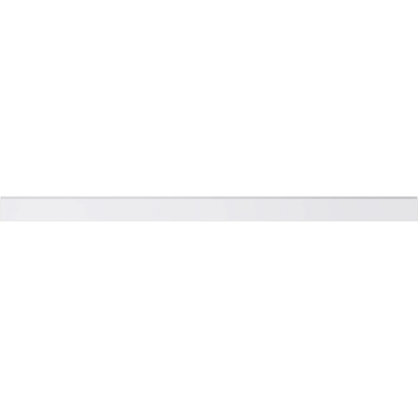 Ekena Millwork 5 1/2"H x 5/8"T x 94 1/2"W Flat Bottom Rail PVC Wainscot Moulding - WPK05X01X94BR