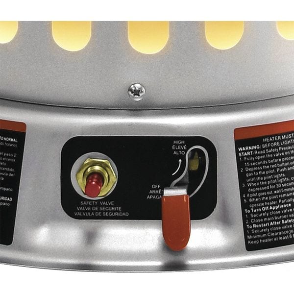 Dyna-Glo Portable Gas Floor Heater, Liquid Propane, Matchless Piezo, 50,000 to 200,000 BtuH, 15 29/32 in L - RMC-LPC200DG