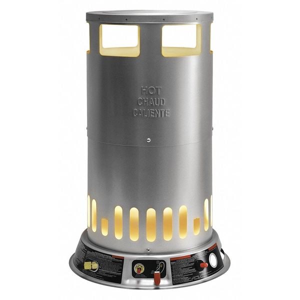 Dyna-Glo Portable Gas Floor Heater, Liquid Propane, Matchless Piezo, 50,000 to 200,000 BtuH, 15 29/32 in L - RMC-LPC200DG