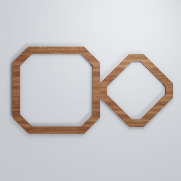 Ekena Millwork Small Lockhart Decorative Fretwork Wood Wall Panels, Walnut, 19 3/8"W x 11 3/8"H x 3/8"T - WALW12X12X0375LKHWA