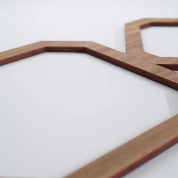 Ekena Millwork Small Lockhart Decorative Fretwork Wood Wall Panels, Walnut, 19 3/8"W x 11 3/8"H x 3/8"T - WALW12X12X0375LKHWA