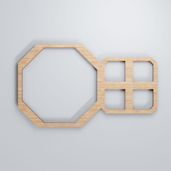 Ekena Millwork Extra Small Johnston Decorative Fretwork Wood Wall Panels, Alder, 12 3/8"W x 7 3/8"H x 3/8"T - WALW08X08X0375JHNAL