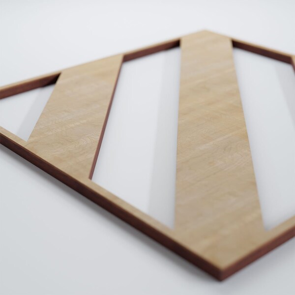 Ekena Millwork Small Strymon Decorative Fretwork Wood Wall Panels, Hickory, 11 3/8"W x 11 3/8"H x 3/8"T - WALW12X12X0375STRHI