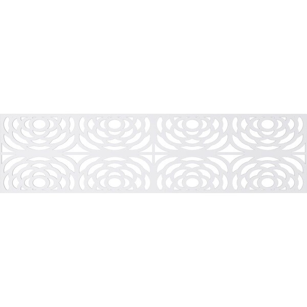 Ekena Millwork Set of Four Panels for 94 1/2"W x 24 1/4"H Edinburg Fretwork Wainscot Wall Paneling - WPKP12X01X47EBP
