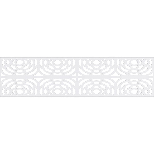Ekena Millwork Set of Four Panels for 94 1/2"W x 24 1/4"H Edinburg Fretwork Wainscot Wall Paneling - WPKP12X01X47EBP