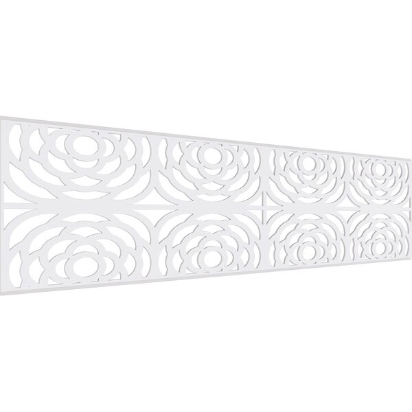Ekena Millwork Set of Four Panels for 94 1/2"W x 24 1/4"H Edinburg Fretwork Wainscot Wall Paneling - WPKP12X01X47EBP