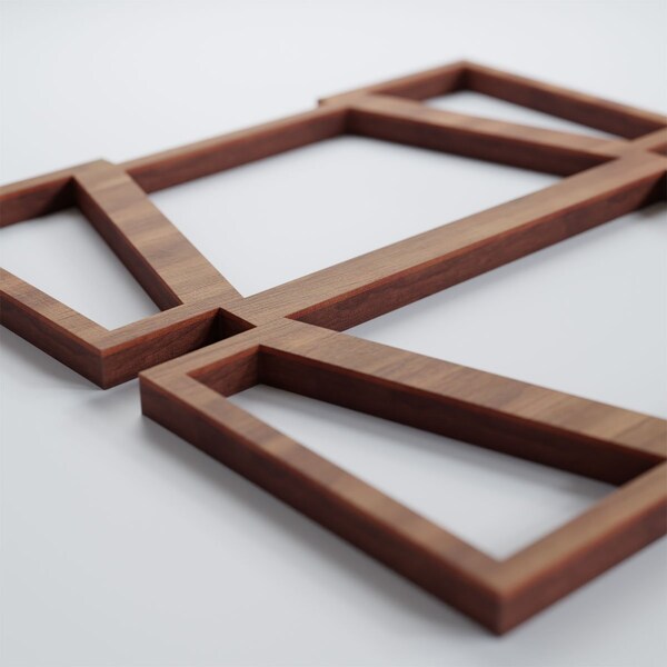 Ekena Millwork Extra Small Greeley Decorative Fretwork Wood Wall Panels, Walnut, 7 3/8"W x 7 3/8"H x 3/8"T - WALW08X08X0375GLYWA