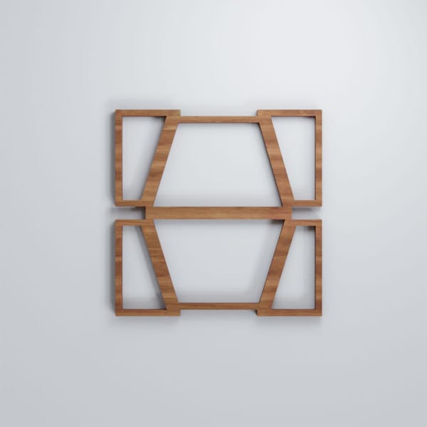 Ekena Millwork Extra Small Greeley Decorative Fretwork Wood Wall Panels, Walnut, 7 3/8"W x 7 3/8"H x 3/8"T - WALW08X08X0375GLYWA