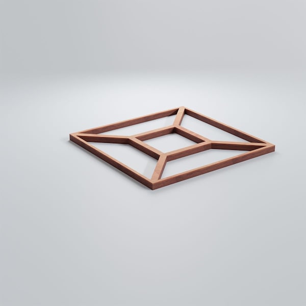 Ekena Millwork Extra Small Marion Decorative Fretwork Wood Wall Panels, Cherry, 7 3/8"W x 7 3/8"H x 3/8"T - WALW08X08X0375MARCH