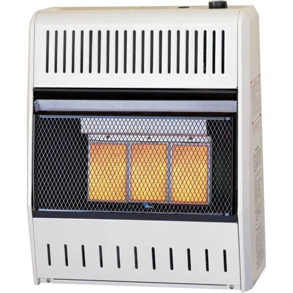 Procom Heating Natural Gas Ventless Infrared Plaque Heater with Base Feet, 18,000 BTU, T-Stat Control - MN180TPA-B