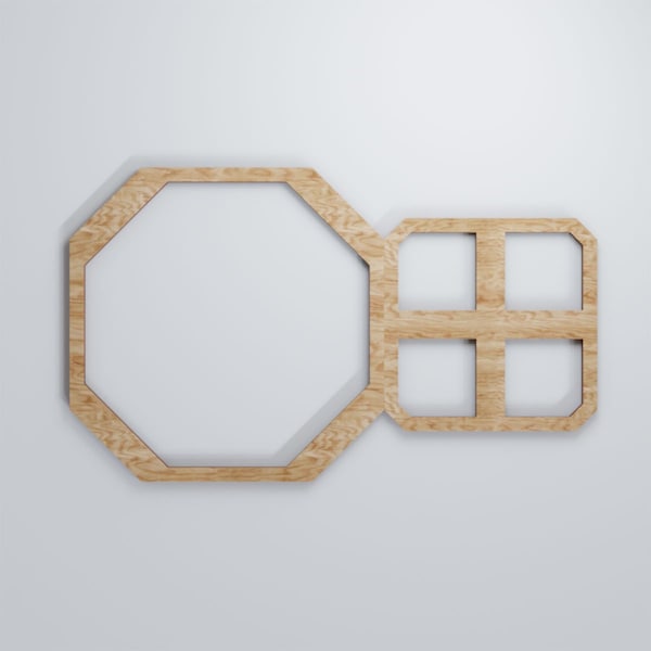 Ekena Millwork Small Johnston Decorative Fretwork Wood Wall Panels, Red Oak, 19 1/8"W x 11 3/8"H x 3/8"T - WALW12X12X0375JHNRO