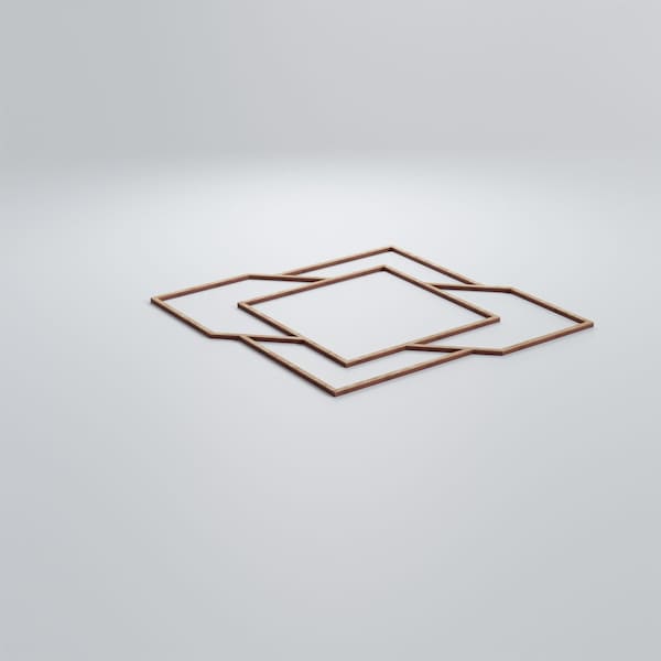 Ekena Millwork Large Monument Decorative Fretwork Wood Wall Panels, Red Oak, 23 3/8"W x 23 3/8"H x 3/8"T - WALW24X24X0375MMTRO