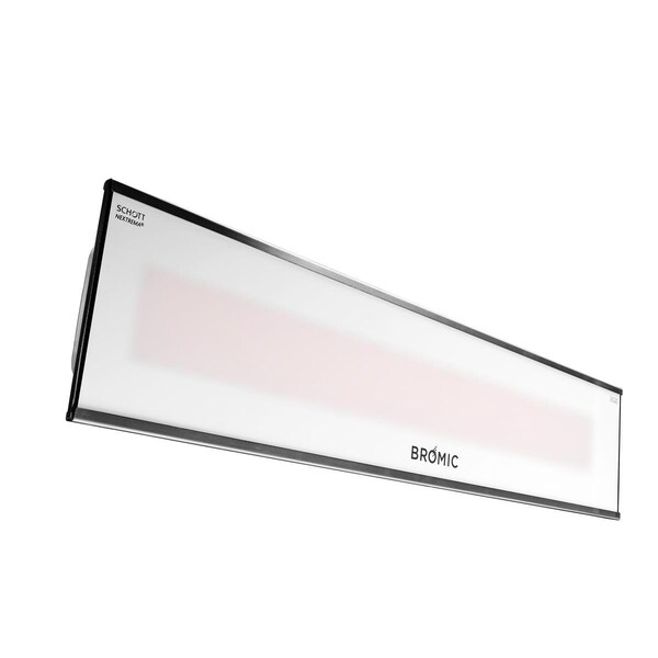 Caracteristicas Atractivas White Platinum Smart-Heat Electric Outdoor Patio White Heater - 240V - 2300W - CA3376487