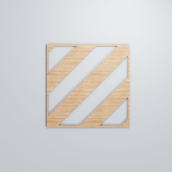 Ekena Millwork Large Strymon Decorative Fretwork Wood Wall Panels, Alder, 23 3/8"W x 23 3/8"H x 3/8"T - WALW24X24X0375STRAL