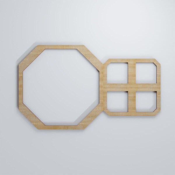 Ekena Millwork Small Johnston Decorative Fretwork Wood Wall Panels, Hickory, 19 1/8"W x 11 3/8"H x 3/8"T - WALW12X12X0375JHNHI