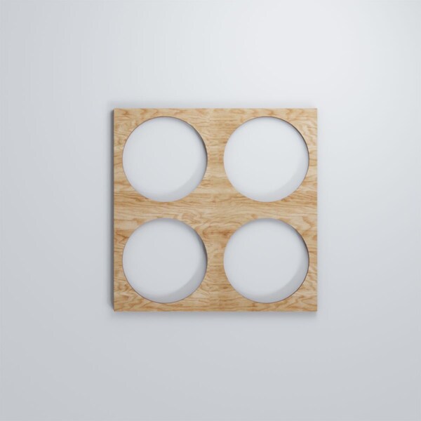 Ekena Millwork Small Wembley Decorative Fretwork Wood Wall Panels, Red Oak, 11 3/8"W x 11 3/8"H x 3/8"T - WALW12X12X0375WEMRO