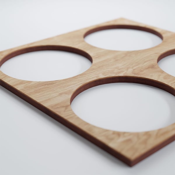 Ekena Millwork Small Wembley Decorative Fretwork Wood Wall Panels, Red Oak, 11 3/8"W x 11 3/8"H x 3/8"T - WALW12X12X0375WEMRO