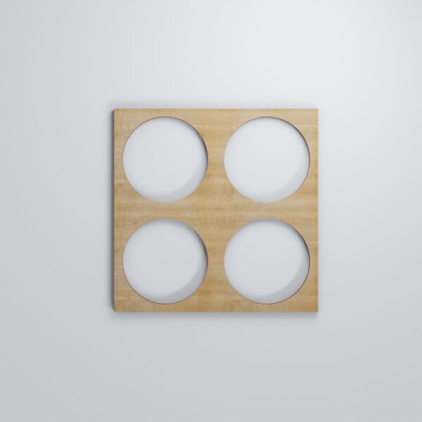 Ekena Millwork Small Wembley Decorative Fretwork Wood Wall Panels, Hickory, 11 3/8"W x 11 3/8"H x 3/8"T - WALW12X12X0375WEMHI