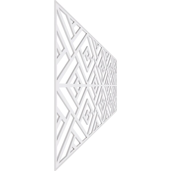 Ekena Millwork Set of Four Panels for 94 1/2"W x 32 1/4"H Killeen Fretwork Wainscot Wall Paneling - WPKP16X01X47KLN