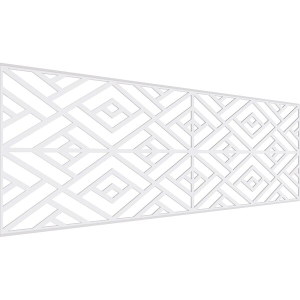 Ekena Millwork Set of Four Panels for 94 1/2"W x 32 1/4"H Killeen Fretwork Wainscot Wall Paneling - WPKP16X01X47KLN