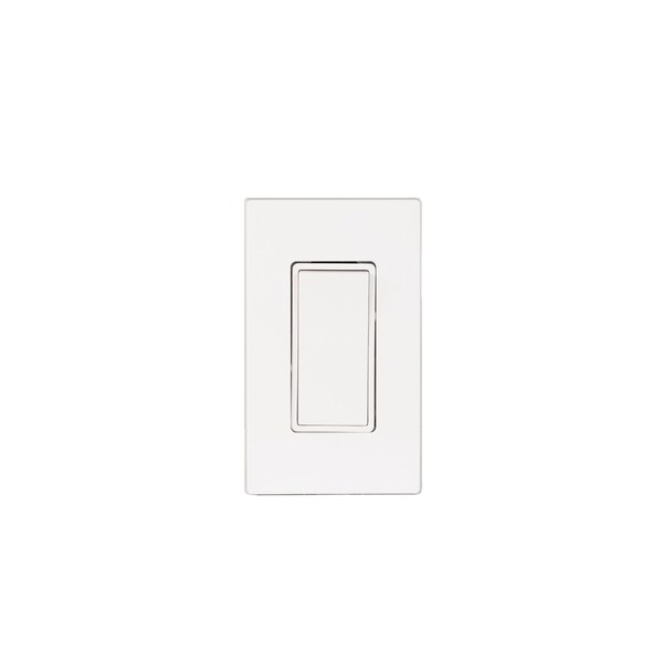 Eurofase On/Off Switch With White Screwless Plate And Box, 1 Switch - EFSSPW1