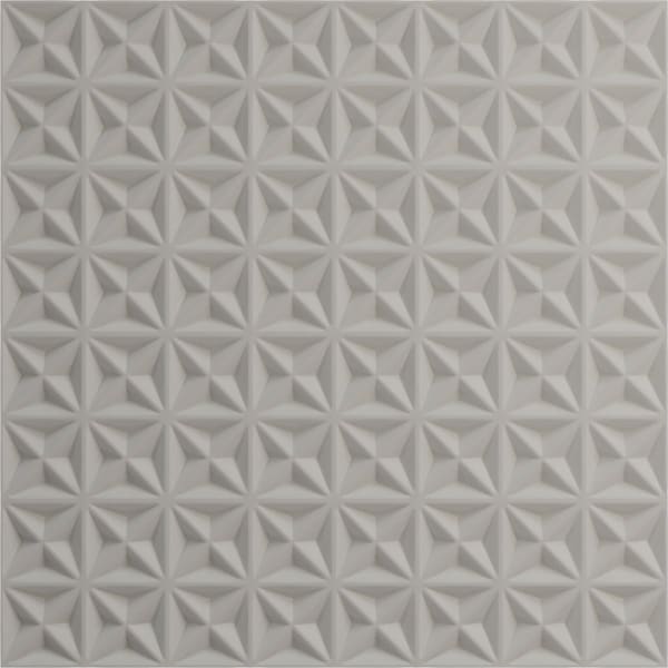 Ekena Millwork 19 5/8in. W x 19 5/8in. H Coralie EnduraWall Decorative 3D Wall Panel Covers 2.67 Sq. Ft. - WP20X20CIBGL