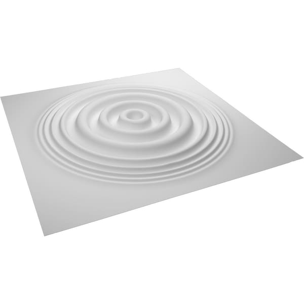 Ekena Millwork 19 5/8in. W x 19 5/8in. H Shallows EnduraWall Decor 3D Wall Panel Covers, Total 32.1 Sq. Ft., 12PK - WP20X20SHWH-CASE-12
