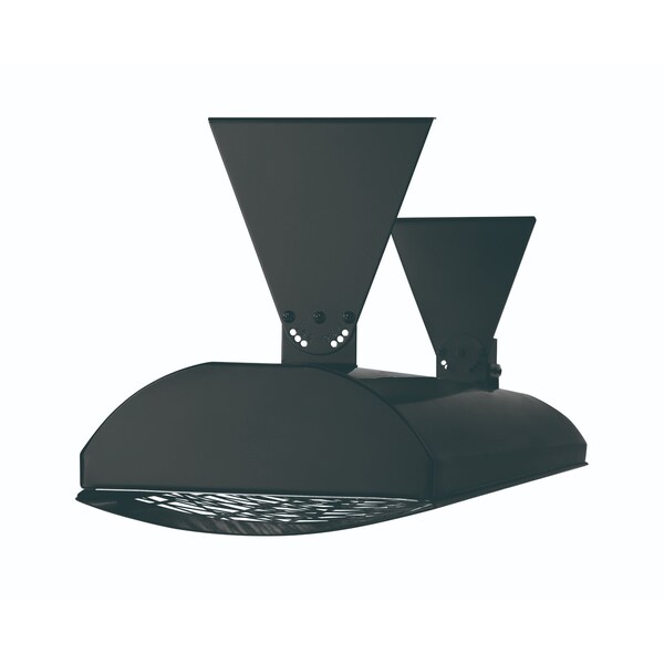 Eurofase SS 61in Dual Element 6000W 240V Heater, Black, Astra Decor Plate - EF60240B4