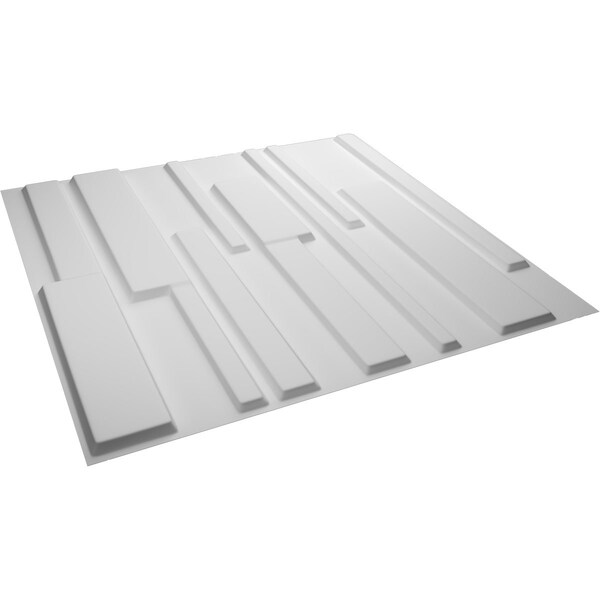 Ekena Millwork 19 5/8in. W x 19 5/8in. H Wigan EnduraWall Decor 3D Wall Panel Covers, Total 26.75 Sq. Ft., 10PK - WP20X20WGWH-CASE-10