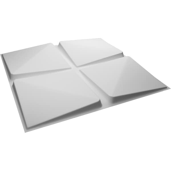 Ekena Millwork 19 5/8in. W x 19 5/8in. H Edinburgh EnduraWall 3D Wall Panel Covers Total 133.73 Sq. Ft., 50PK - WP20X20EDWH-CASE-50