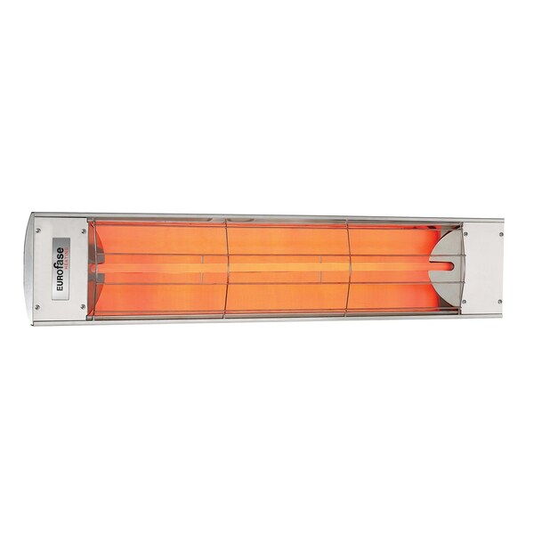 Eurofase 304 SS 39in Single Element 2500W 480V Heater, Stainless Steel, Standard Decor Plate - EF25480S