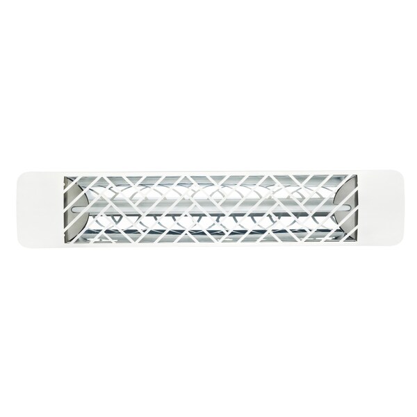 Eurofase 304 SS 39in Single Element 2500W 240V Heater, White, Chevron Decor Plate - EF25240W1
